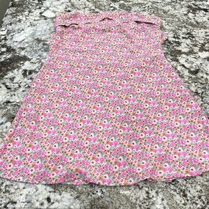 Le Lis strapless minidress, size medium, pink flowered.
